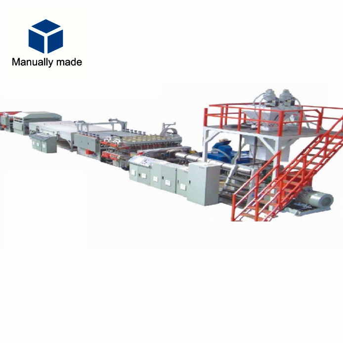 PP PC PE corrugated sheet extrusion line